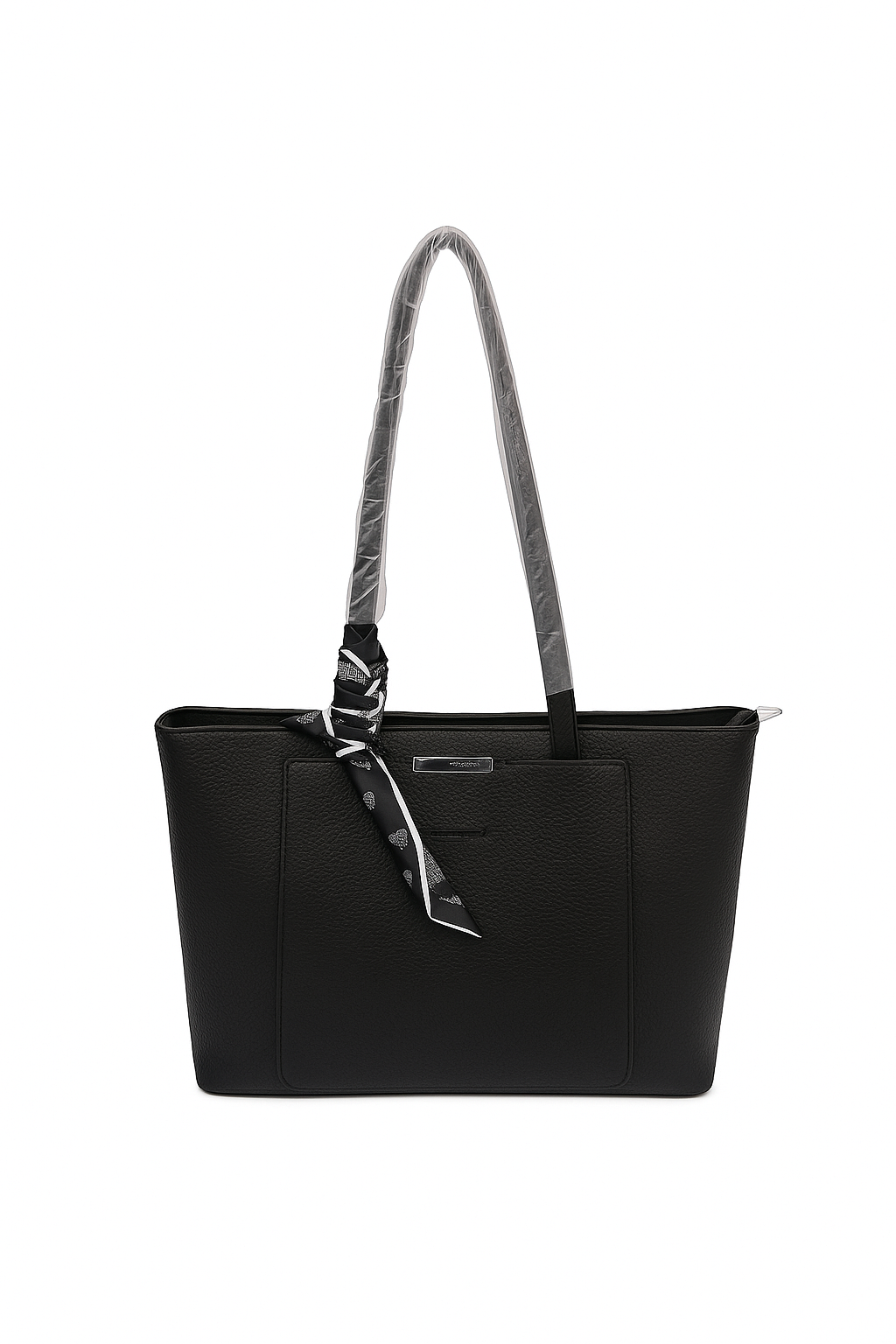 Genuine Leather Big Size Bag - Black