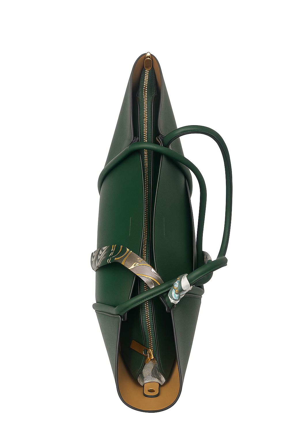 Genuine Leather Big Size Bag - Green 18