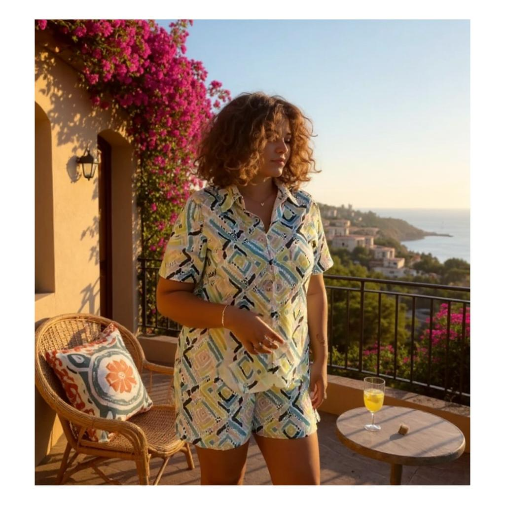 Satin - Casual Wear Top & Short