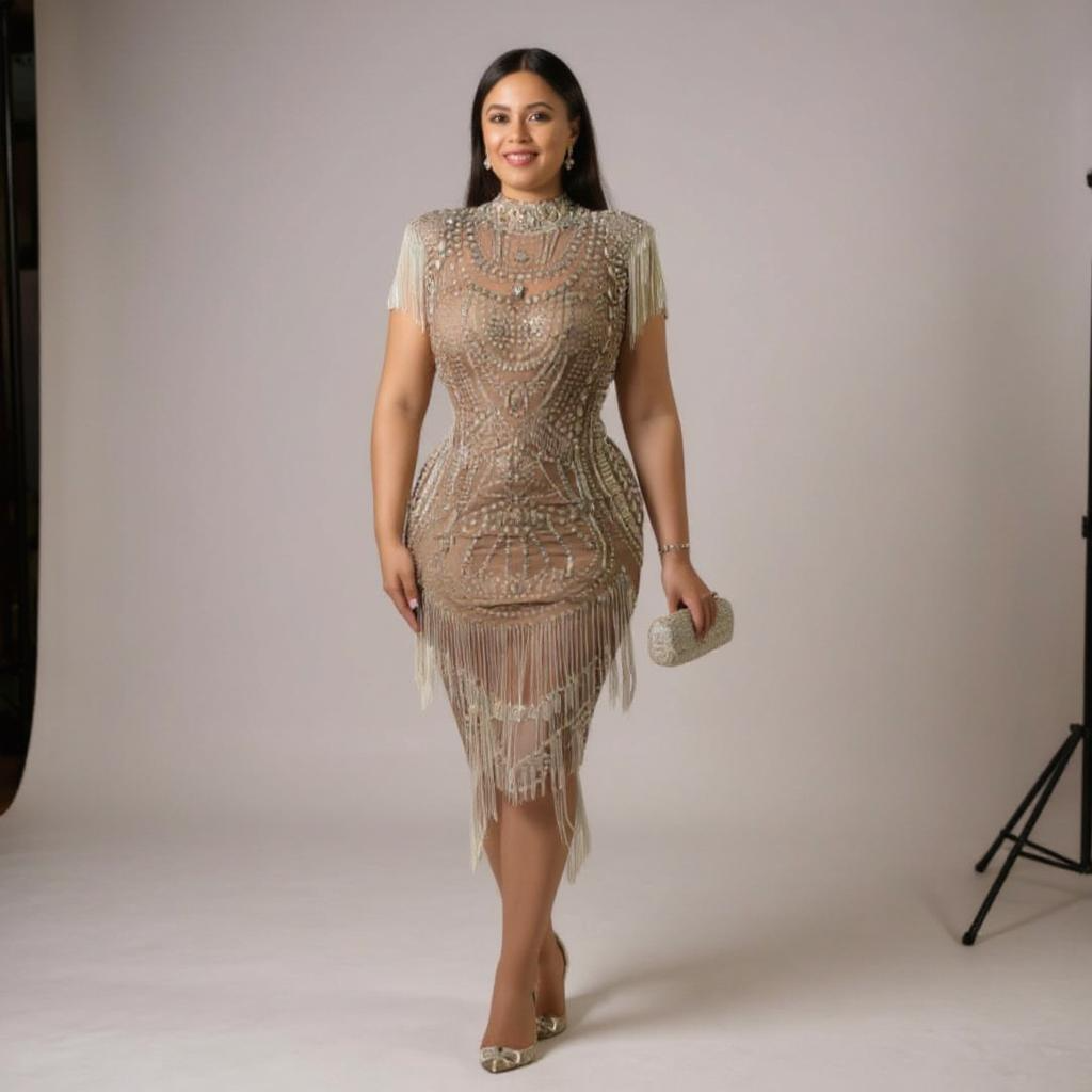 Dazzling Fitted Party Dress
