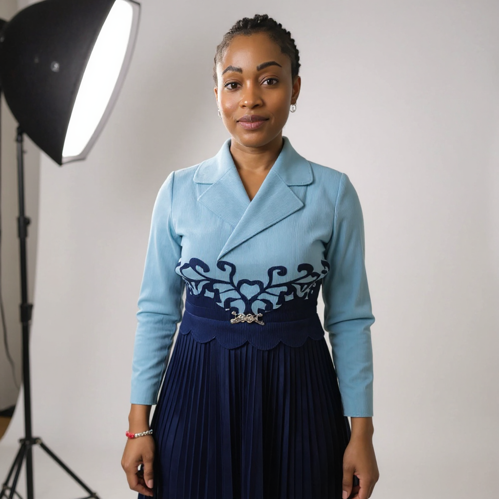 Miyake-Inspired Pleated Dress – One Size Fits All