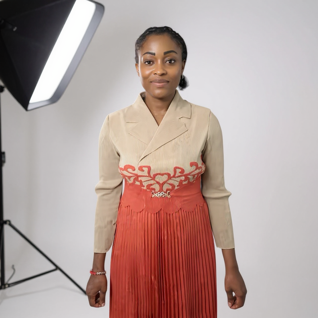 Miyake-Inspired Pleated Dress – One Size Fits All