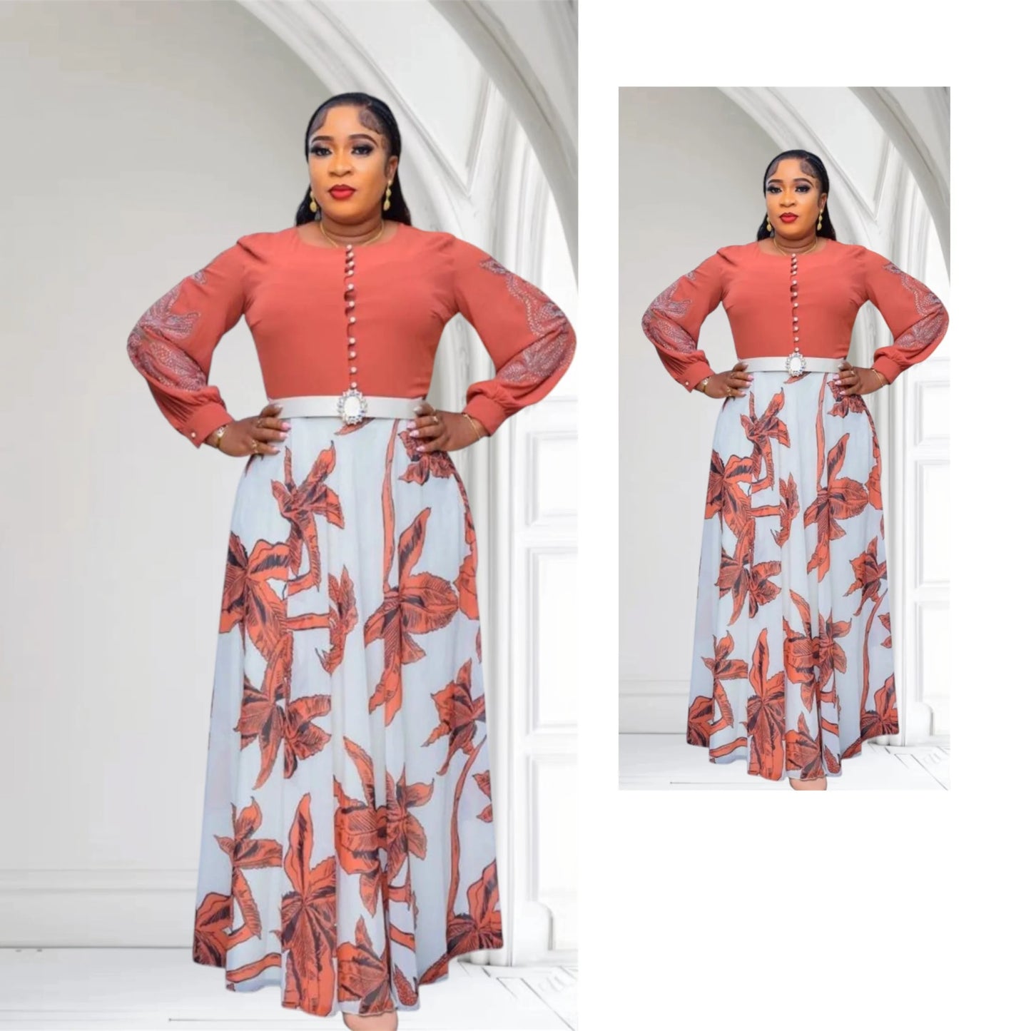 Long Chiffon Gown – Soft, Airy Silhouette
