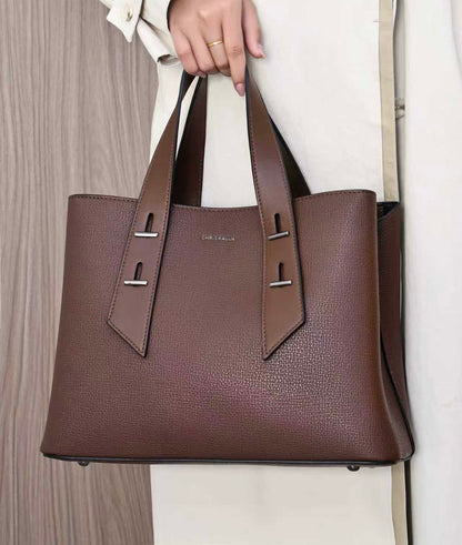 L23602B - Genuine Leather Box Shape Bag