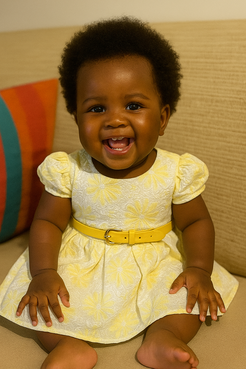 Baby Girls’ White Net Plain  Dress