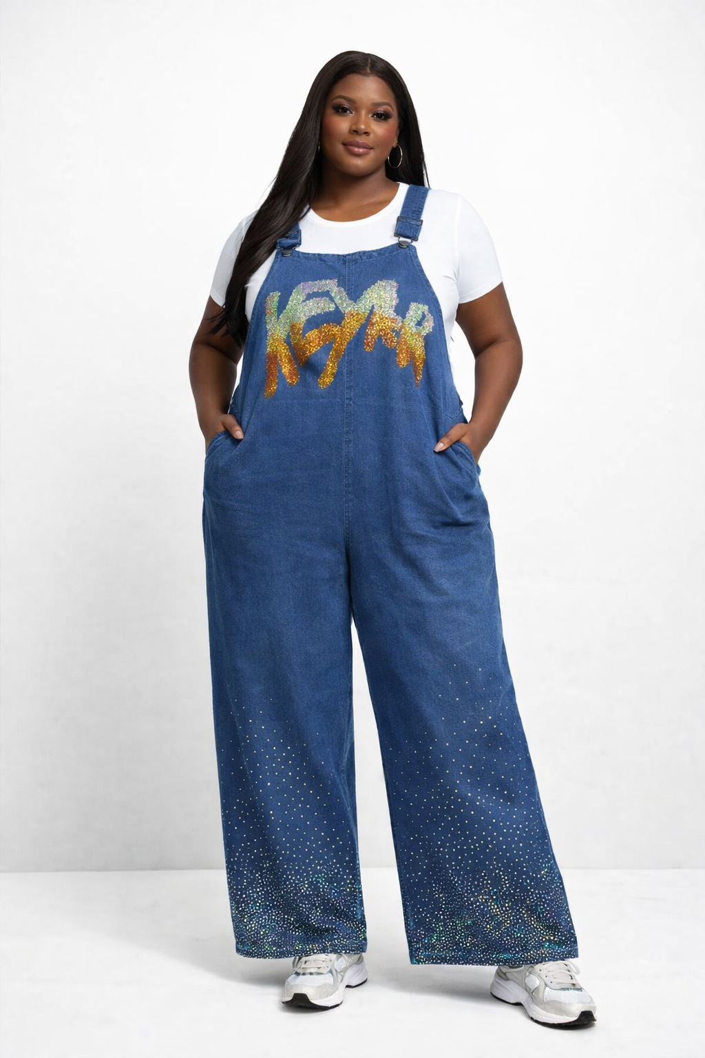 Keyar Sparkle Denim Jumpsuit
 - PRE ORDER