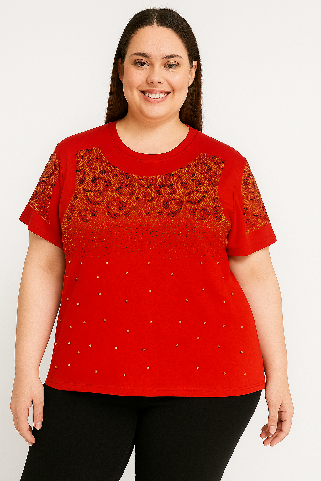 Embellished One Size Fits All Stretchy Top
