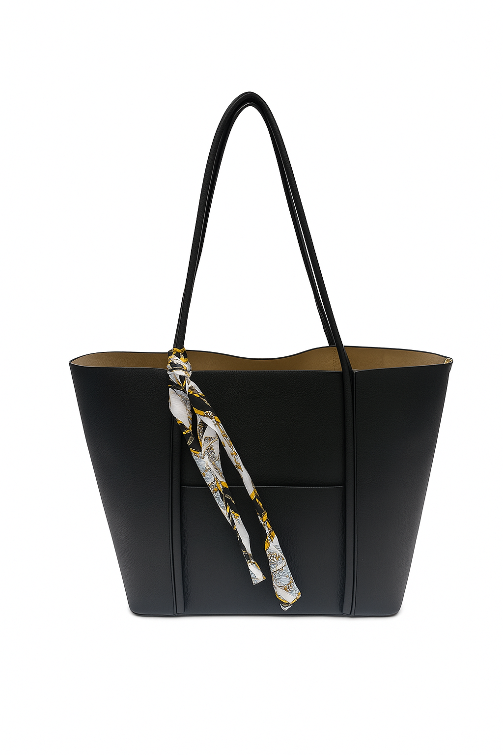 Genuine Leather Big Size Bag - Black