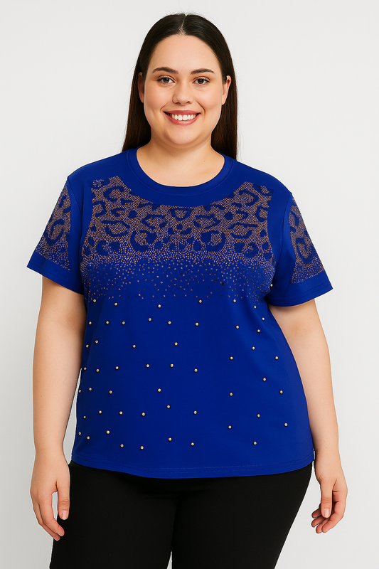 Embellished One Size Fits All Stretchy Top