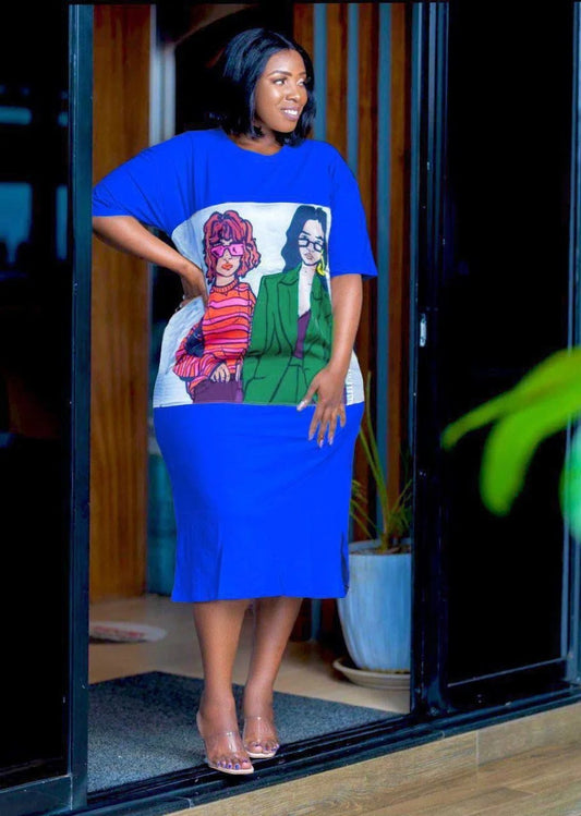 “Art Meets Fashion” – Polo Dress with Unique Graphics