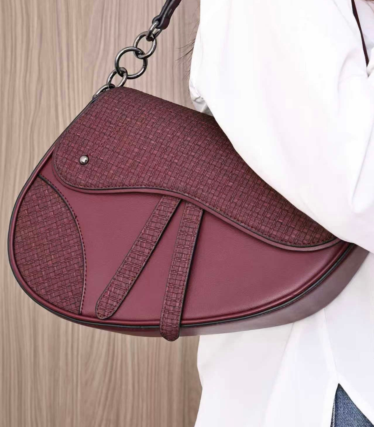 3283- Genuine Leather Luxury Bag