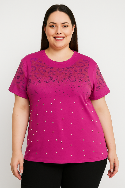Embellished One Size Fits All Stretchy Top