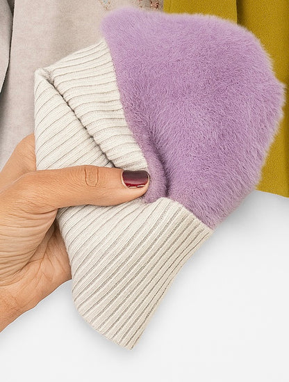 Floral Design - Fleece Lined Sweater