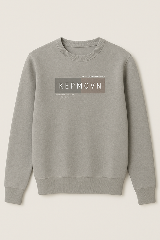 Men’s Round Neck Fleece-Lined Sweater