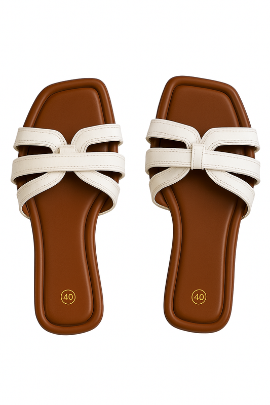 Mixed Colours Breathable Flat Slippers with Long-Lasting Sole