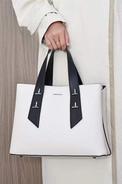 L23602B - Genuine Leather Box Shape Bag