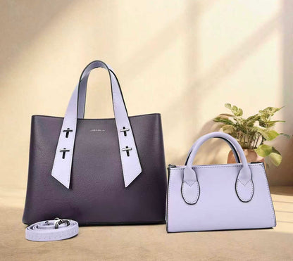 L23602B - Genuine Leather Box Shape Bag