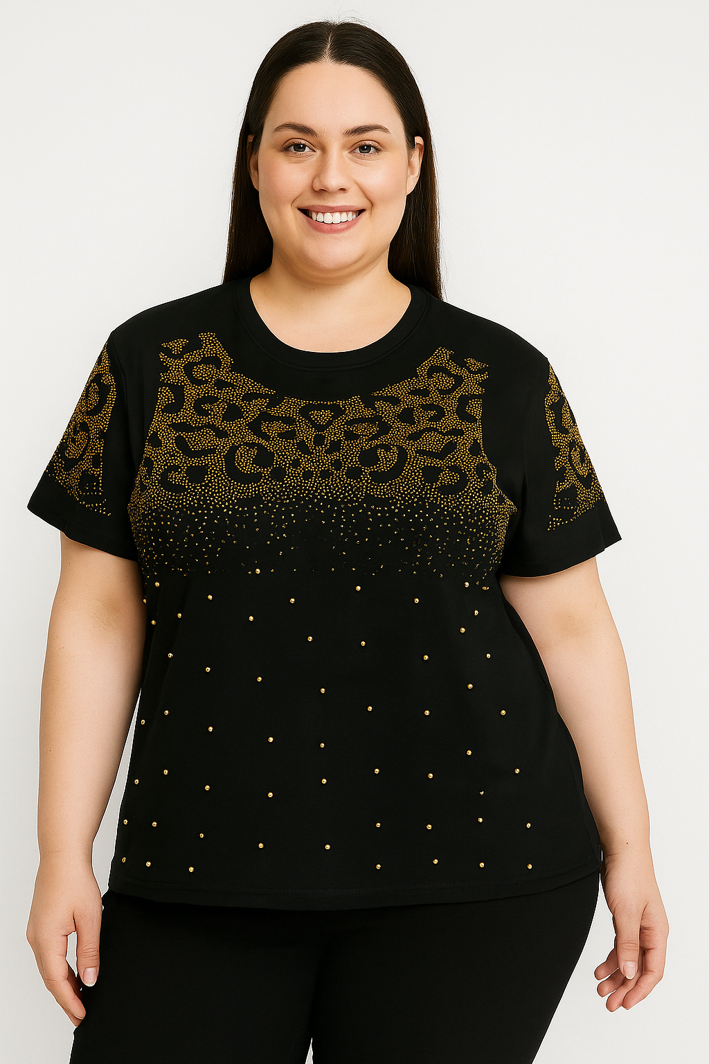 Embellished One Size Fits All Stretchy Top