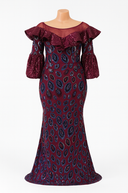 Party Dress: Full Length Dazzling Dress