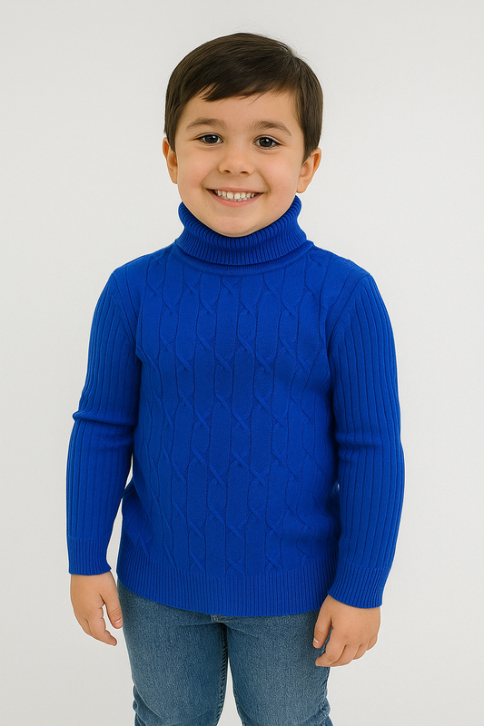 Luxury Touch Cable-Knit Kids Sweater