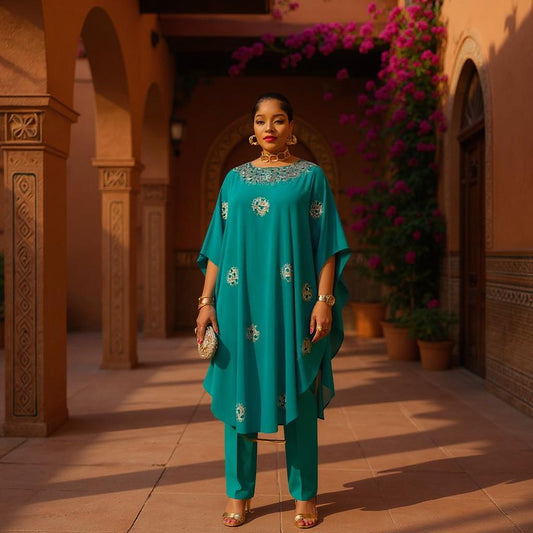 Chiffon Long Top & Pant