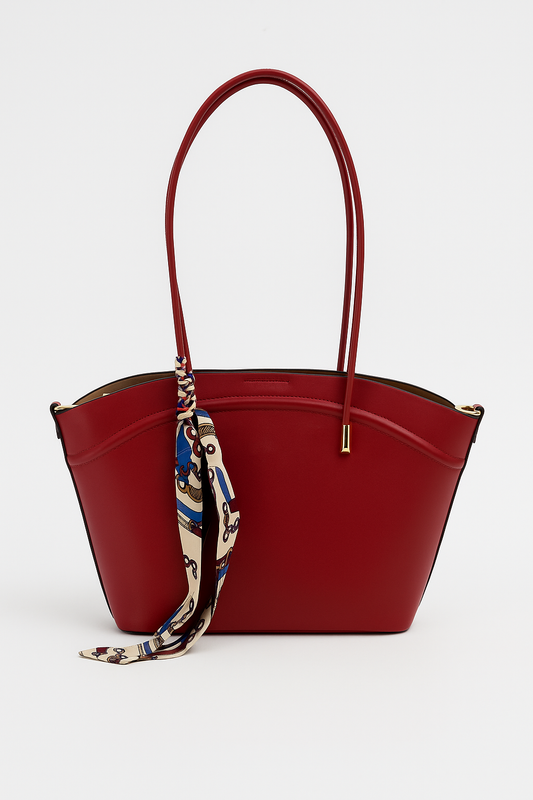 Red Genuine Leather Bag