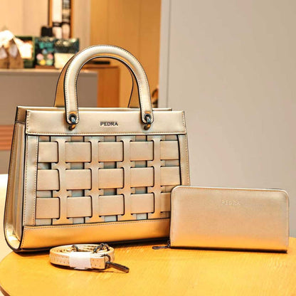 56220- Genuine Leather Box Shape Bag