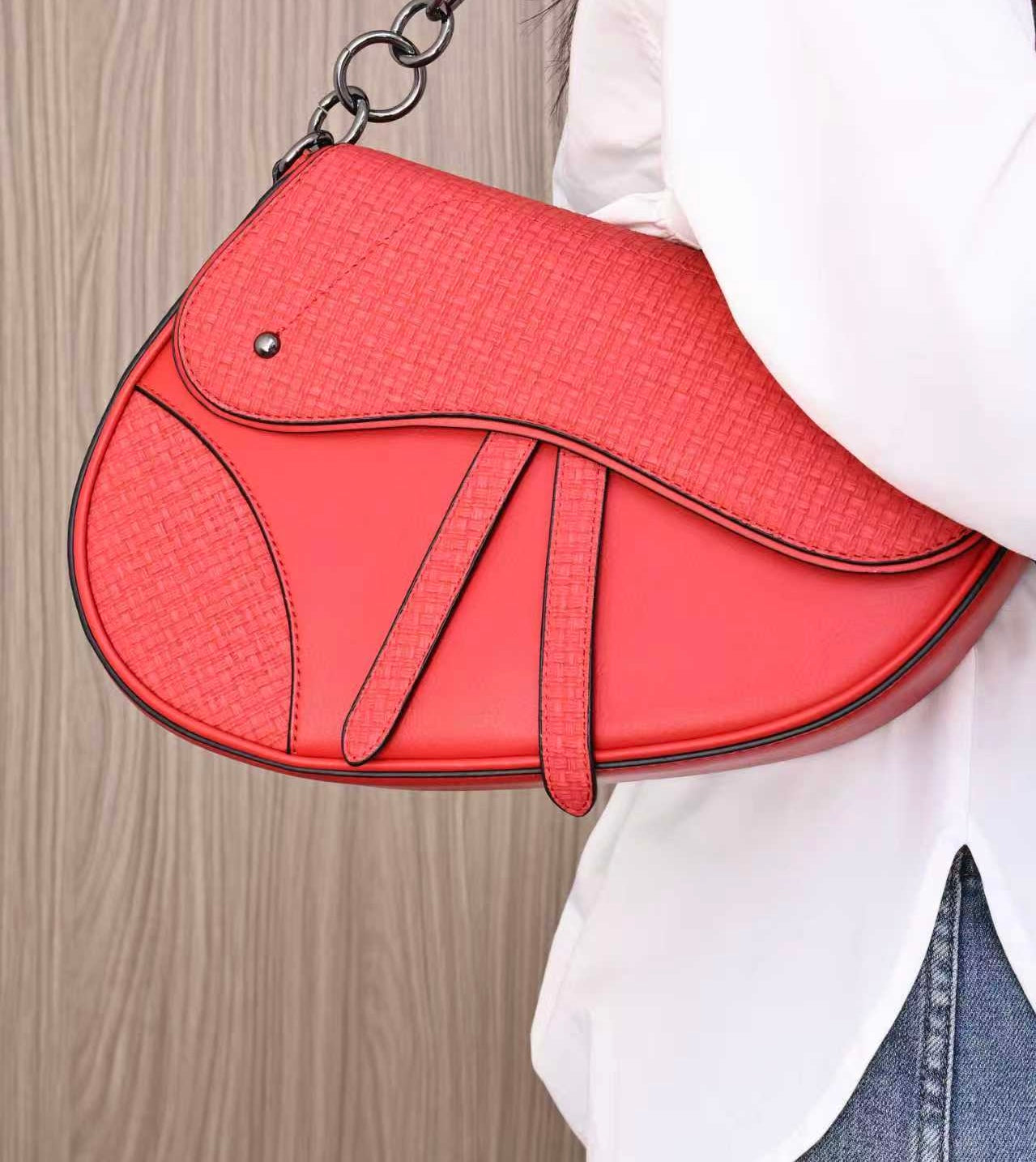 3283- Genuine Leather Luxury Bag