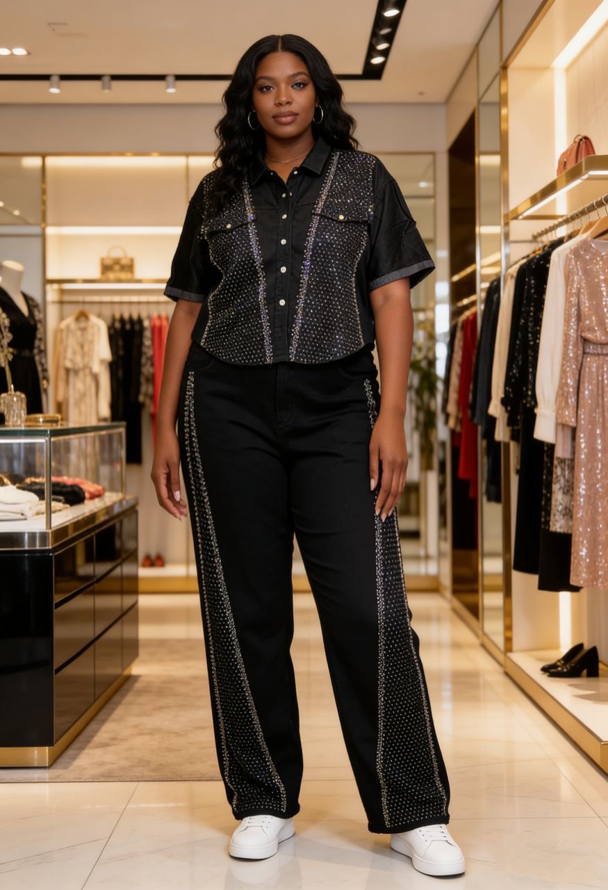 Midnight Sparkle Luxe Two-Piece Set
- PRE ORDER