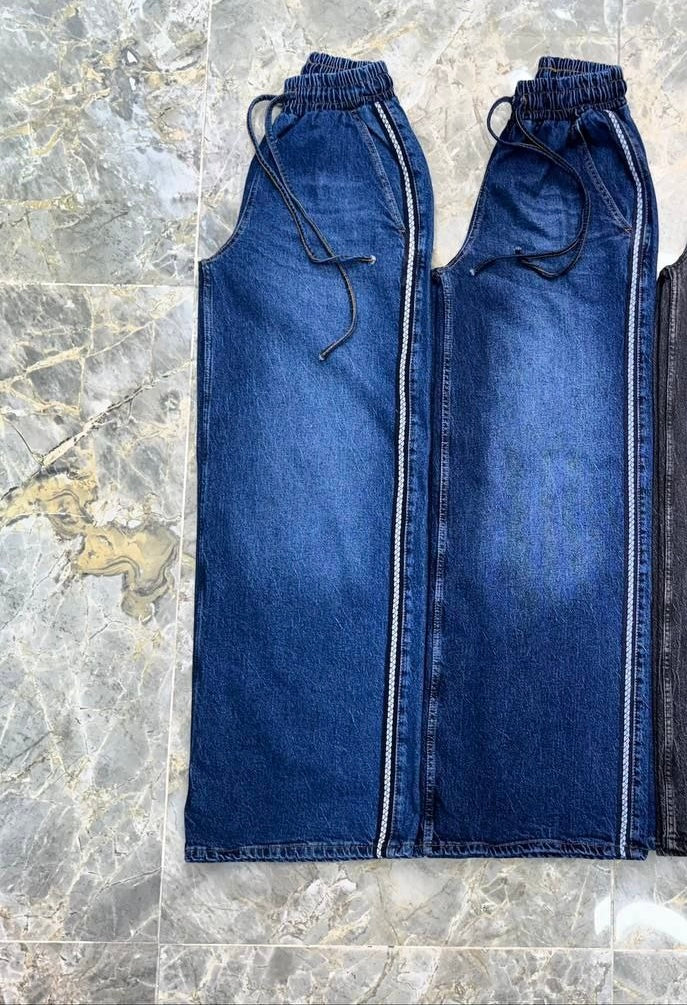 Blue Basic Denim Trousers – Versatile & Comfortable