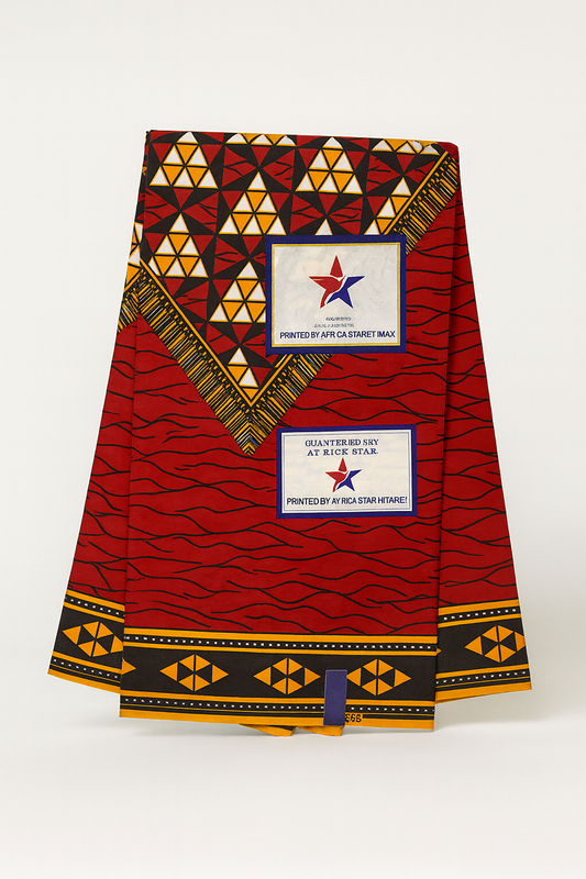 Cotton: 6 Yards African Prints Fabric