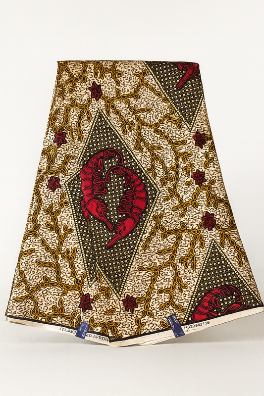 Cotton: 6 Yards African Prints Fabric