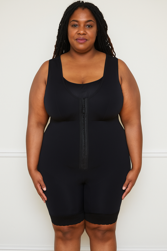 7112-Thick Fabric Shapewear Short - High Waist