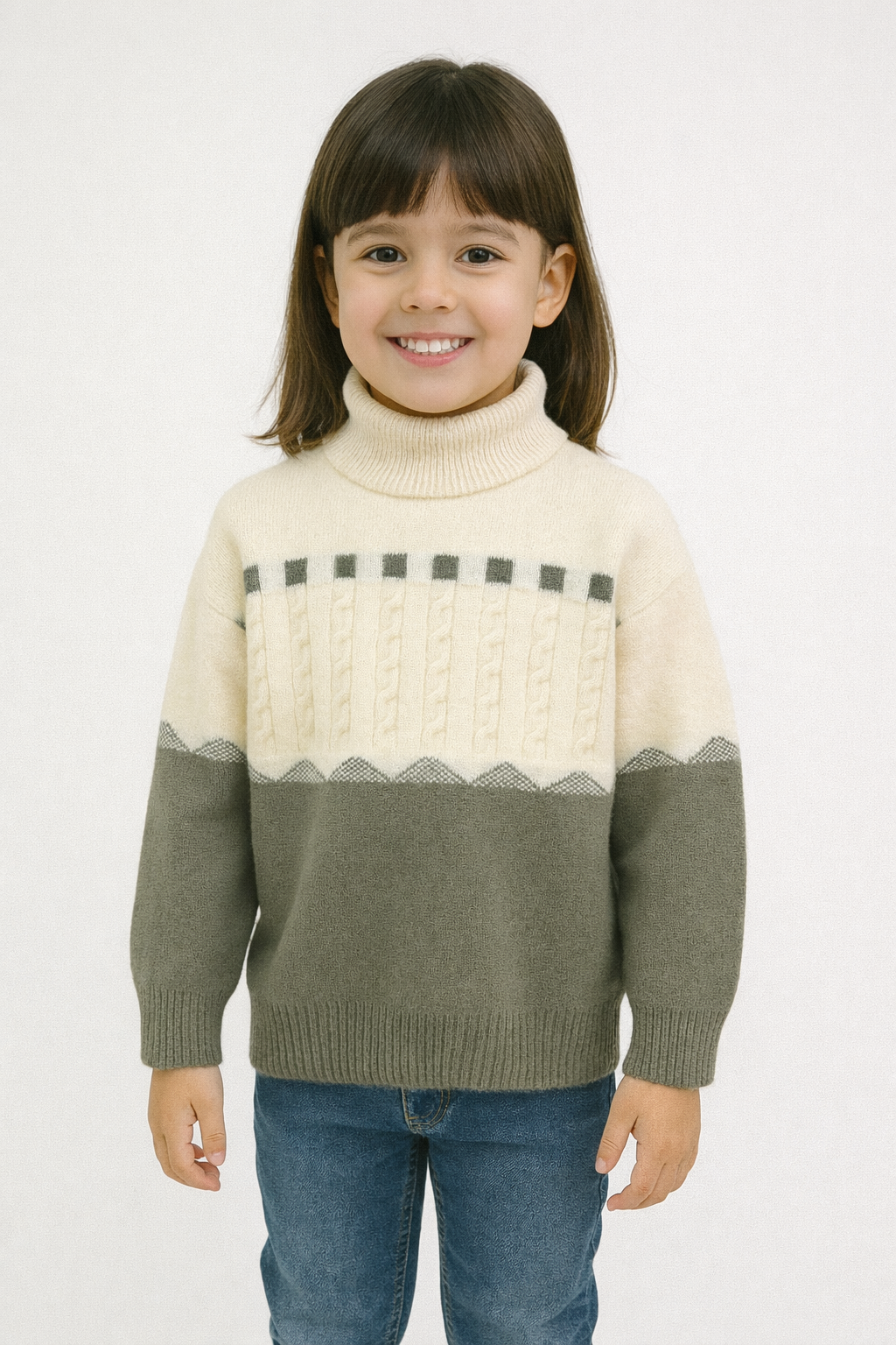 Cozy Classic Knit Sweater for Little Girl