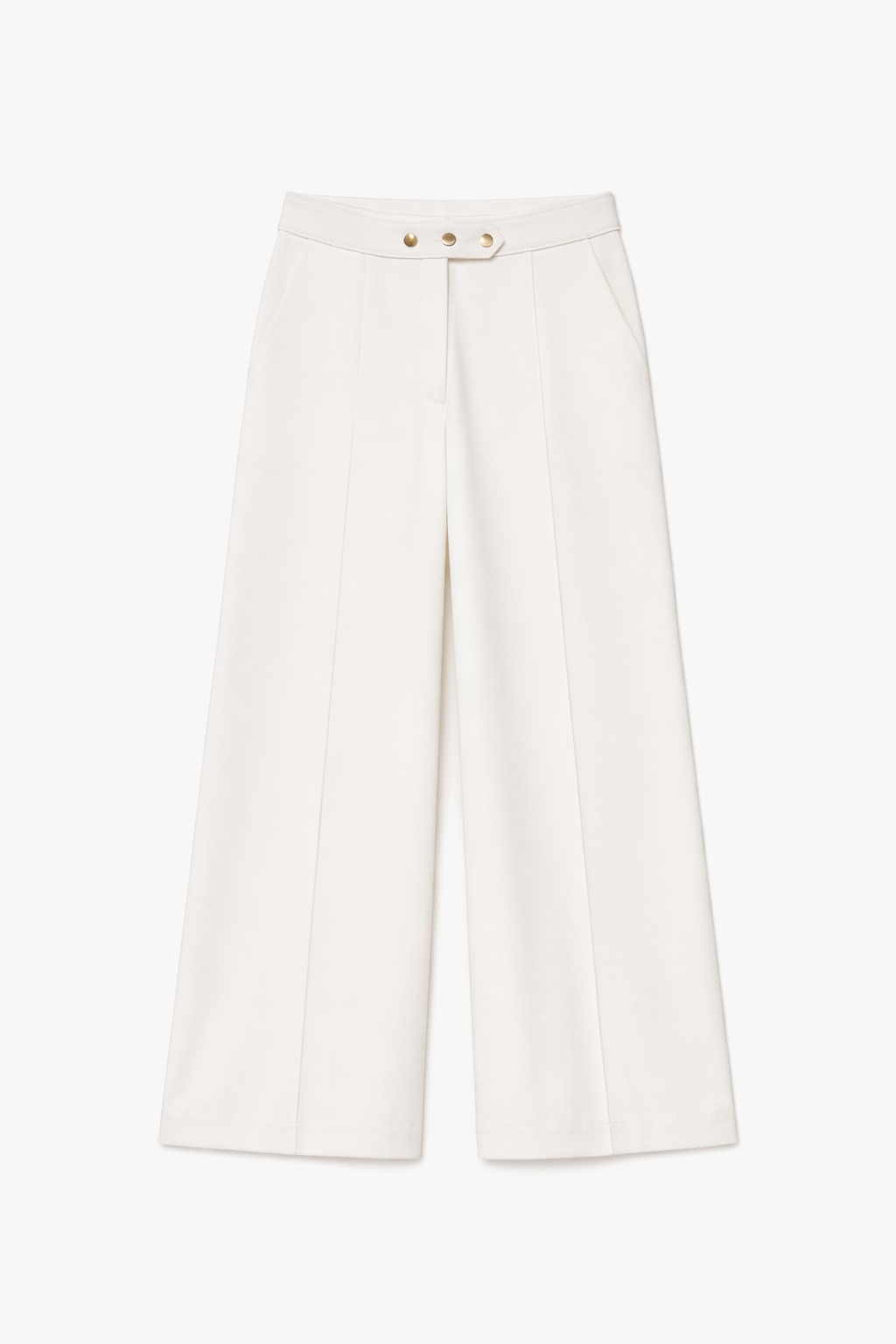 Classic Formal White Pants – Tailored Fit