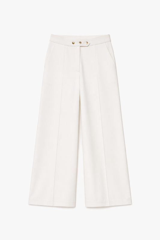 Classic Formal White Pants – Tailored Fit