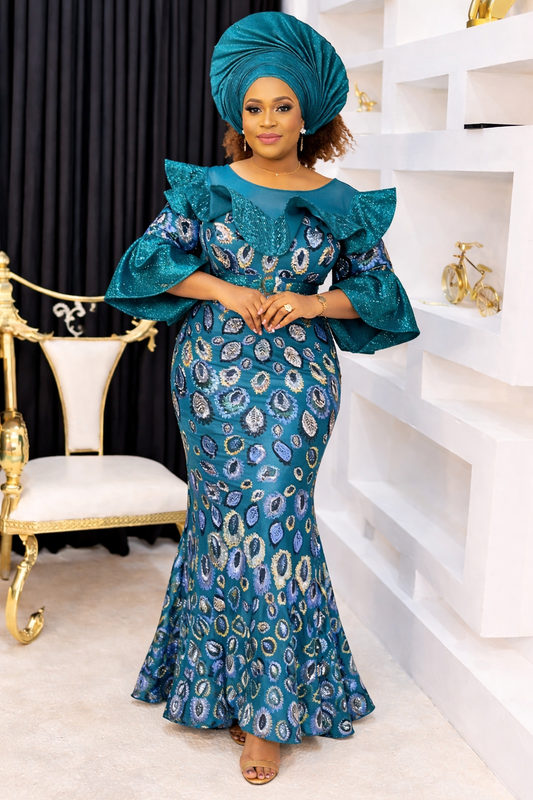 Party Dress: Full Length Dazzling Dress