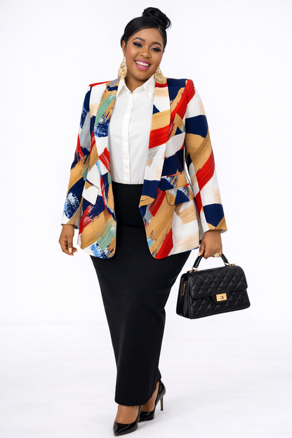 Vibrant Multi-Colour Blazer – Bold & Unique