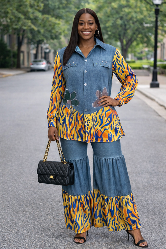 Easy Days” – Top & Pant Casual Ensemble