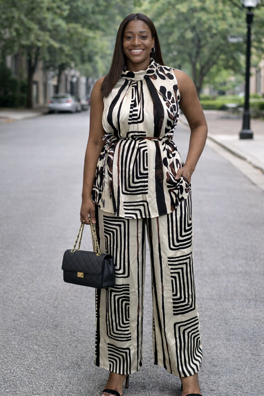 Sleeveless Everyday Unique Matching Set