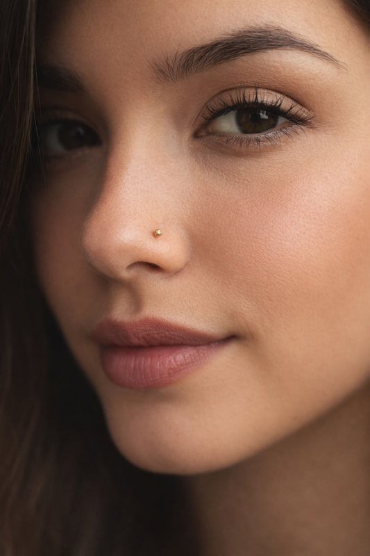 FT00002561-.39 Xuping Gold nose rings  – Sparkling Crystal