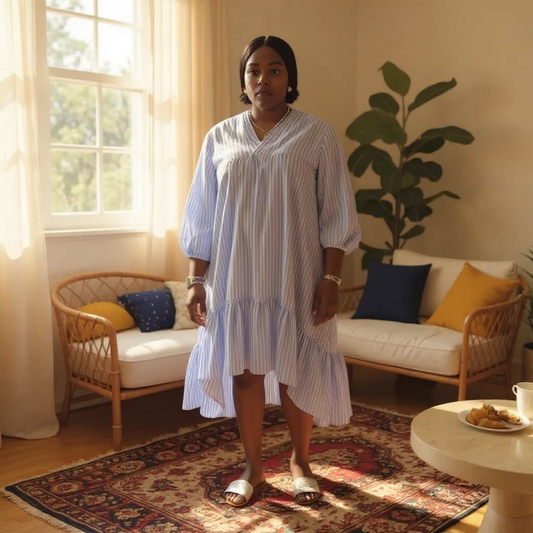 Soft Cotton Shift Dress – Effortless Style