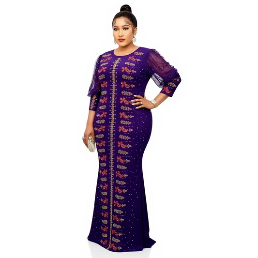 Long Party Dress with Glittering Detail