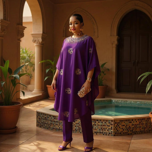 Loose-Fit Tunic with Breathable Cotton Bottoms