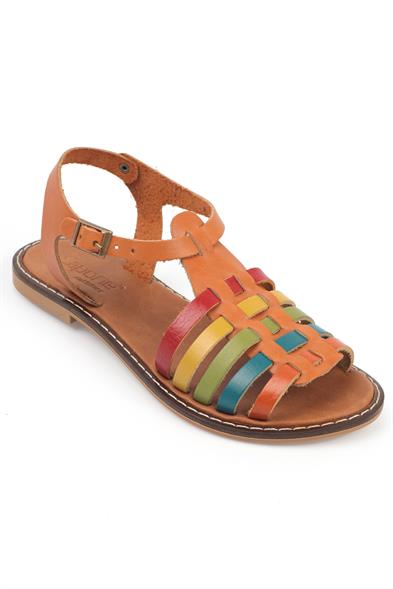 Multi-Colour Flat Sandals – Brighten Every Step
