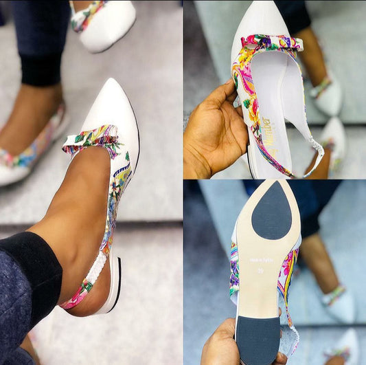 Flower Print Design Flat Sandals – Brighten Every Step
