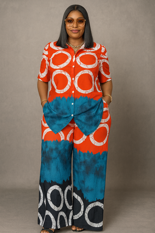 African Design inspired two-piece set
