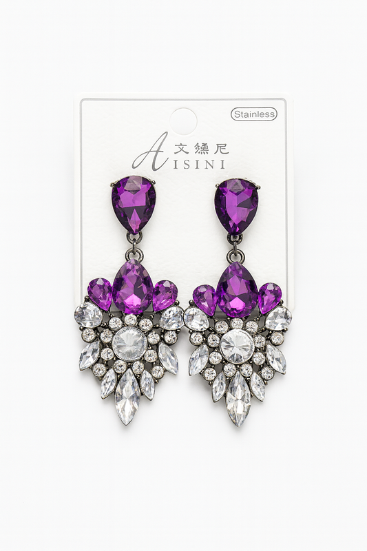 Elegant Sparkle Rhinestone Earrings