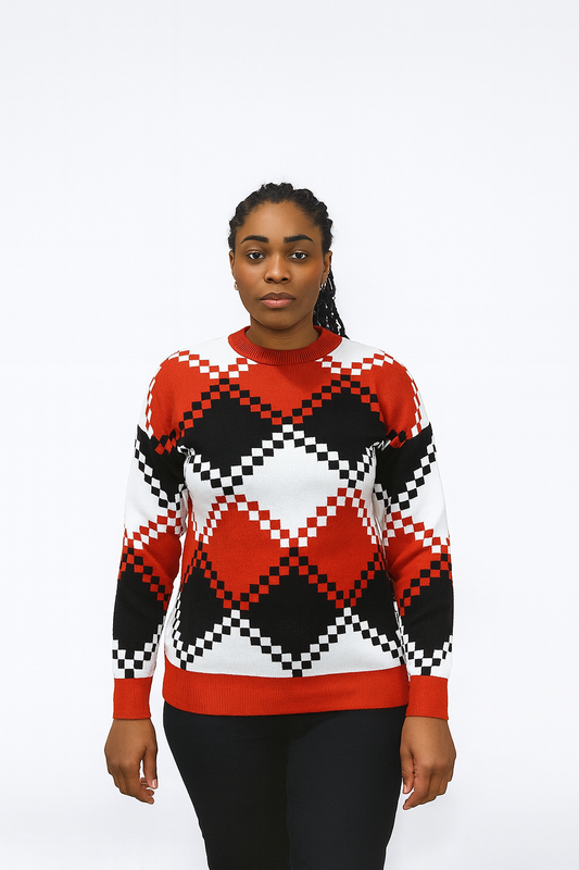 Cozy Multi Coloured Stretchy Sweater