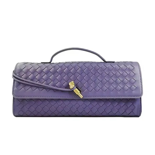 PURPLE - Ladies Colorful Braided Bag